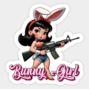 Tactical Bunny Girl Sticker